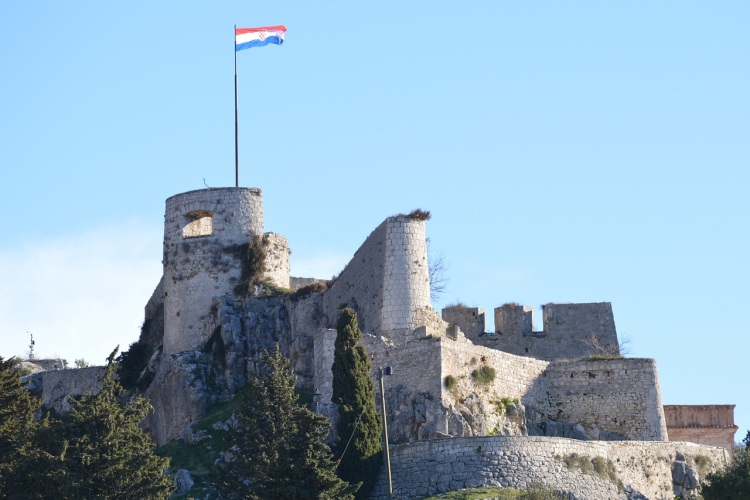 Pevnost Kliv v Chorvatsku